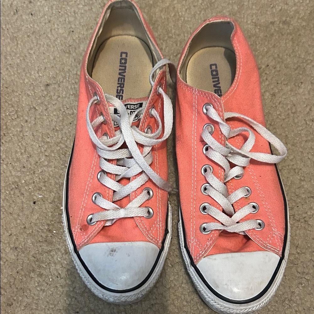 Converse Pink Canvas Sneakers